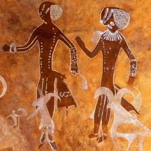 Cette image de tassili est utilisée dans le livre qui raconte la vraie histoire de l’humanité